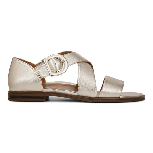 Women's Vionic Pacifica Strappy Sandal - Gold Leather