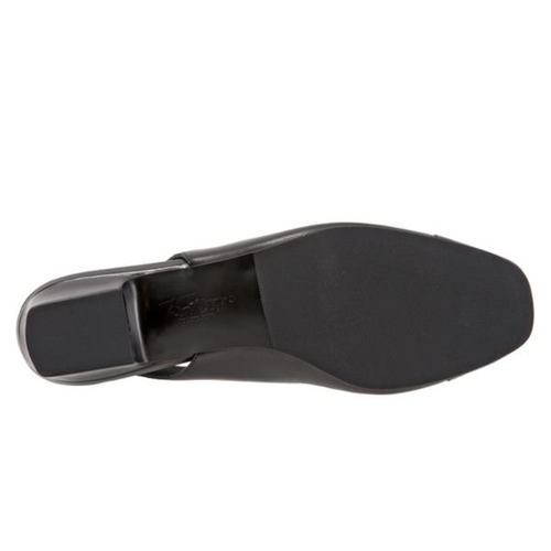 Women's Trotters Dea Slingback - Black with Patent Toe
