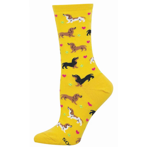 Women's Socksmith Doxie Love Cotton Crew Socks