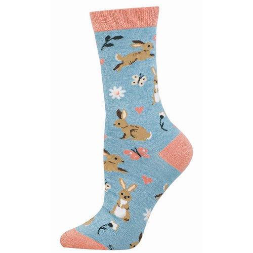 Women's Socksmith Love Me Some Bunny Bamboo Crew Socks