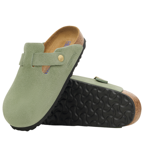 Women’s Birkenstock Boston Soft Footbed – Green Tea