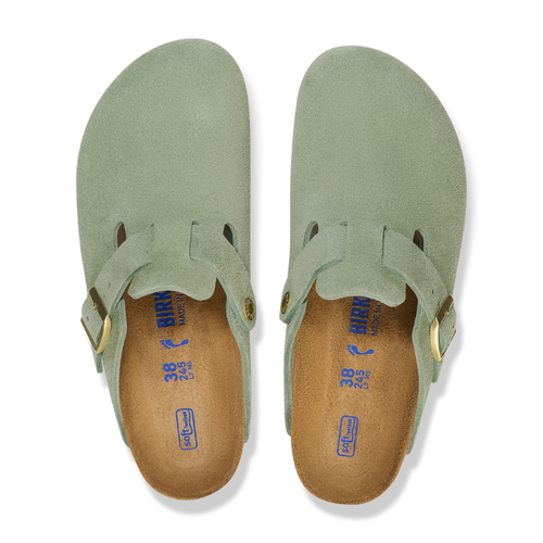 Women’s Birkenstock Boston Soft Footbed – Green Tea