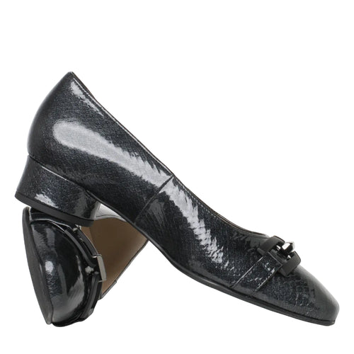 Women's Hassia Roma - Dark Grey Patent