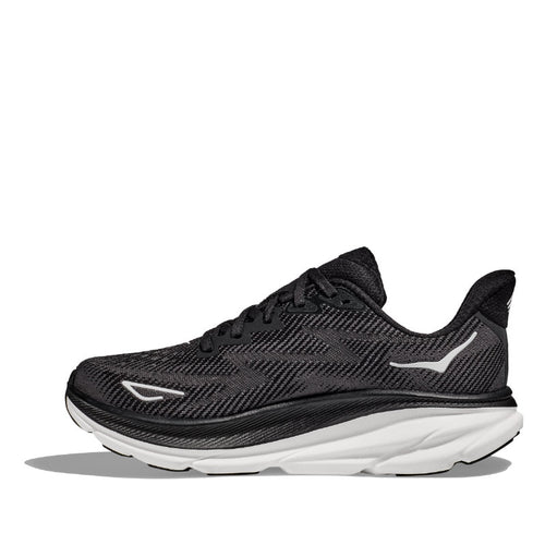 women's hoka clifton 9 black white